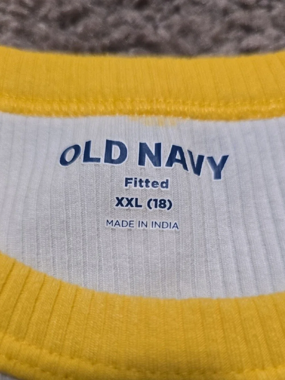 Old Navy White Tank Top with Yellow Daisy Dots